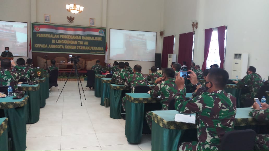 Korem 073/Makutarama Berikan Pembekalan Kotra Radikal Kepada Prajurit